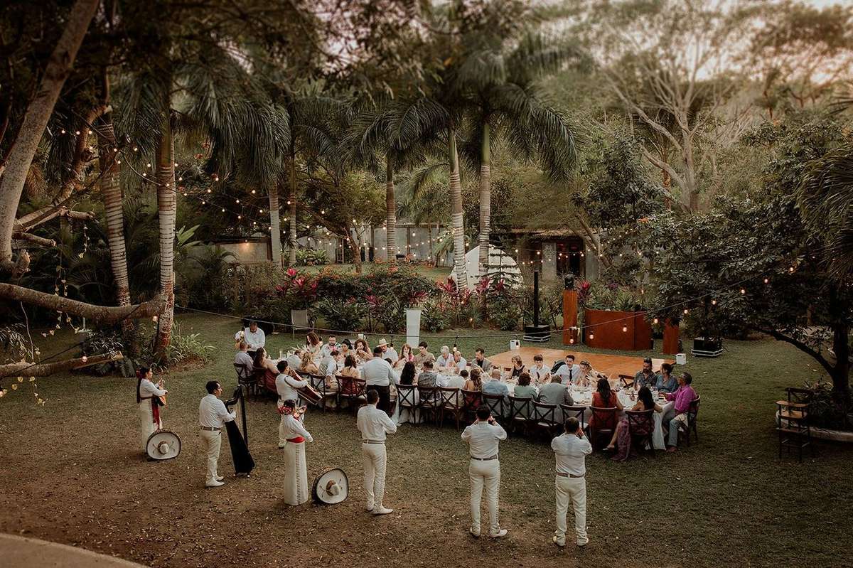 Wedding reception with mariachi at Rancho Poco a Poco